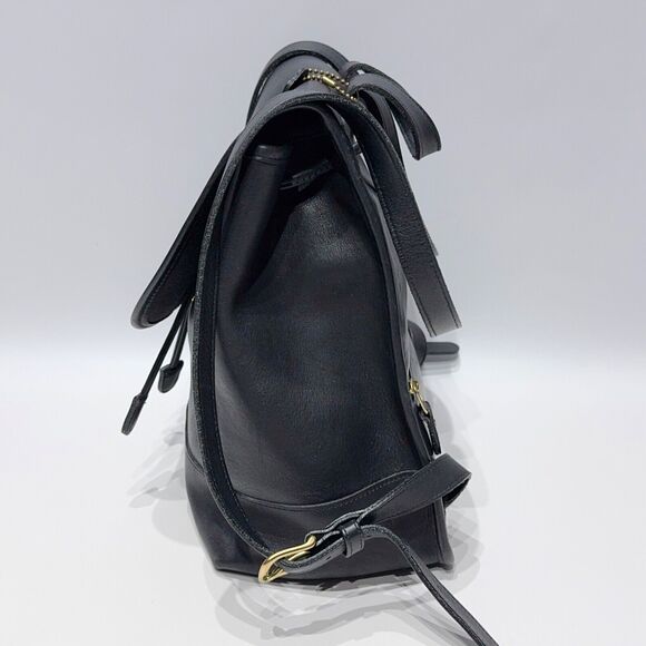 Vintage 90s Y2K Coach 9791 Black Leather Turn Lock Day Bag Backpack - Picture 8 of 16